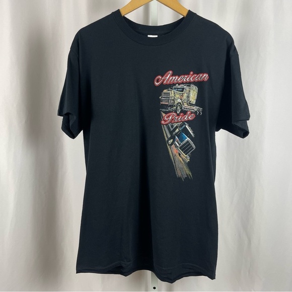Semi Truck Trucker Diesel Large AOP Big Graphic Tee Bundle American Eagle USA - Picture 8 of 16